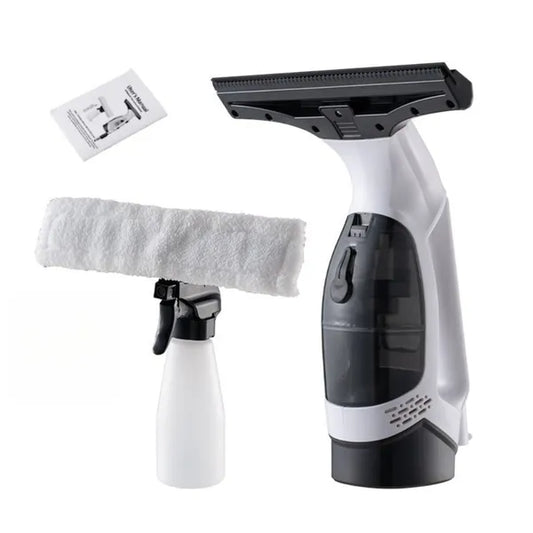 Handheld Window Cleaner - Cordless Vacuum Cleaner - Handheld Vacuum Cordless Kit (Microfibre Cloth & Window Squeegee Vacuum) Cleaning Condensation Double Glazed Glass Window Cleaning
