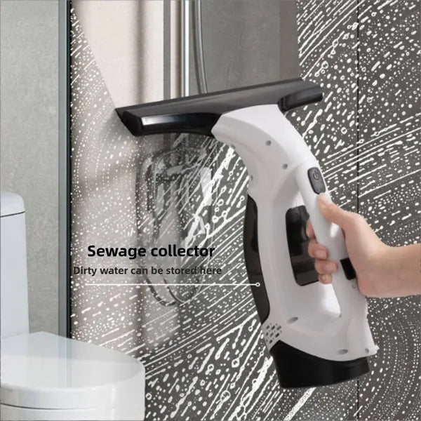 Handheld Window Cleaner - Cordless Vacuum Cleaner - Handheld Vacuum Cordless Kit (Microfibre Cloth & Window Squeegee Vacuum) Cleaning Condensation Double Glazed Glass Window Cleaning